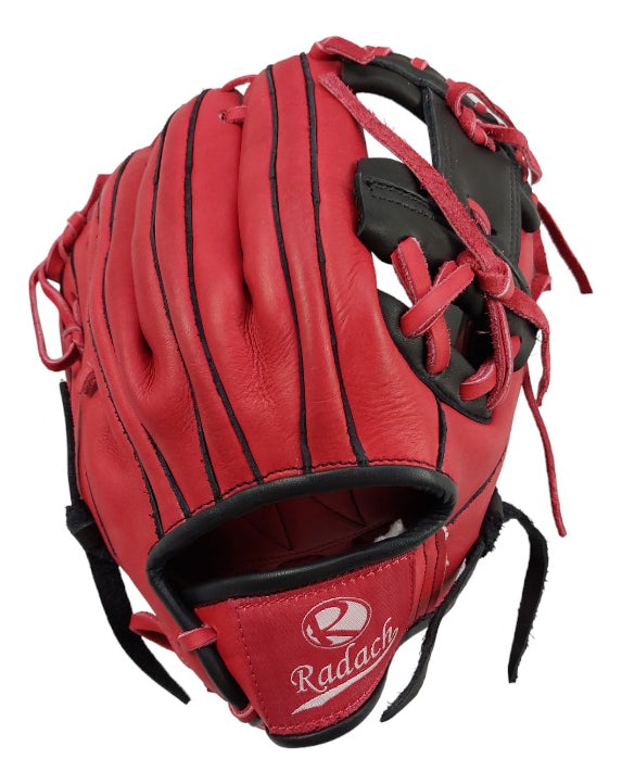 Guante De Béisbol Radach Pro Cuadro 11.5in Rojo/negro