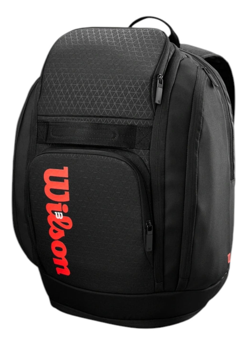 Backpack Wilson Clash V3 Negra Roja 2 Raquetas