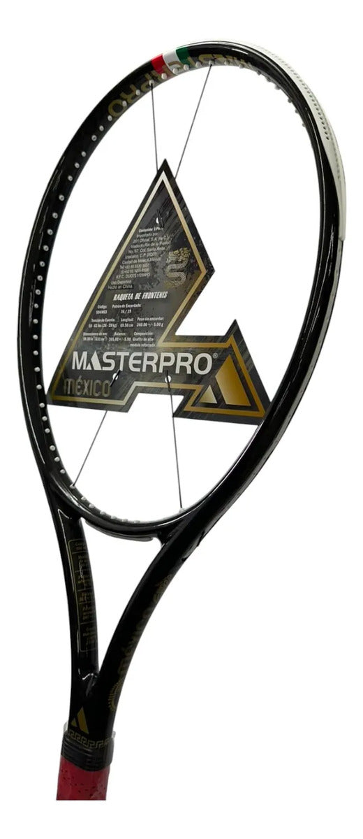 Raqueta Frontenis Masterpro México 4.0 Negra Carbon 240g 1/8
