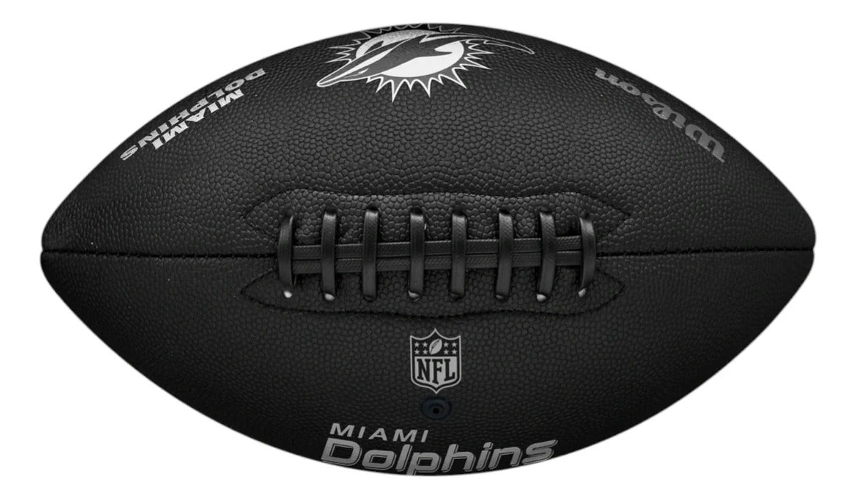 Balon De Futbol Americano Wilson Team Metallic Dolphins