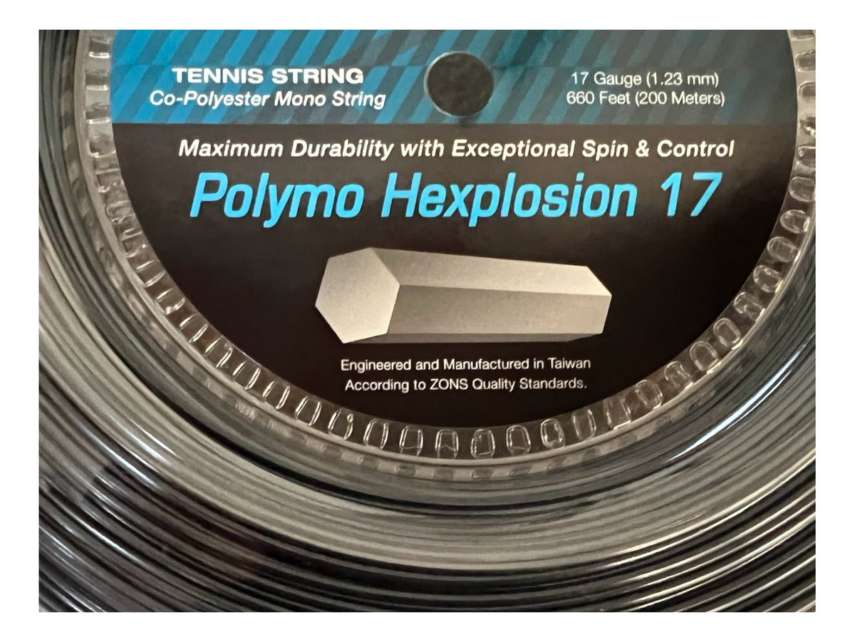 Rollo De Cuerda Zons Polymo Hexplosion Black 17