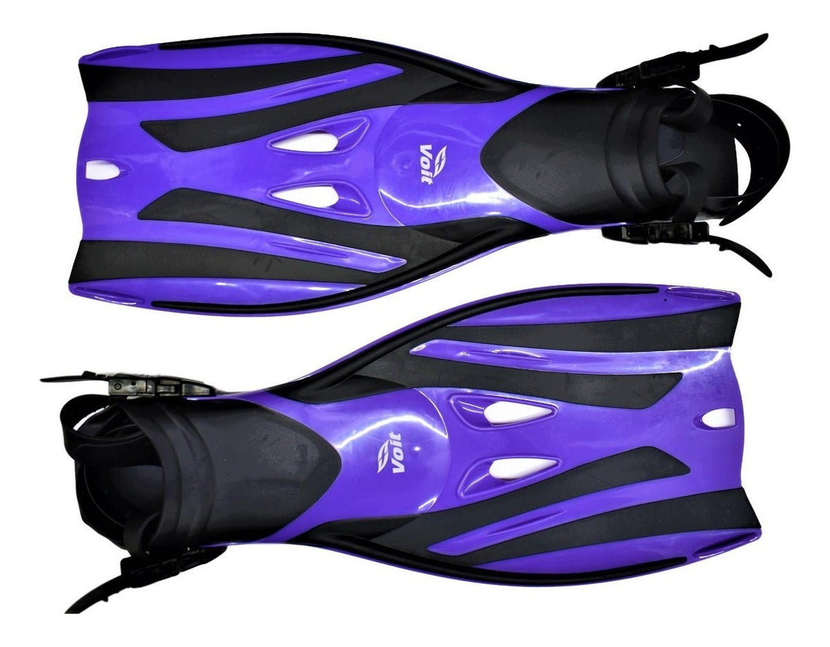 Set De Snorkel Triton Natación Voit Adulto Grande-xl Morado
