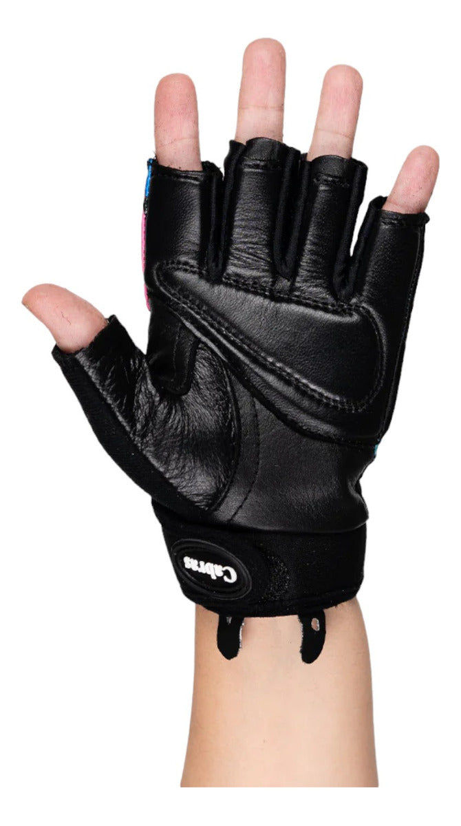 Guantes Para Gym Cabras Multicolor Dama Medianos Wfl-241