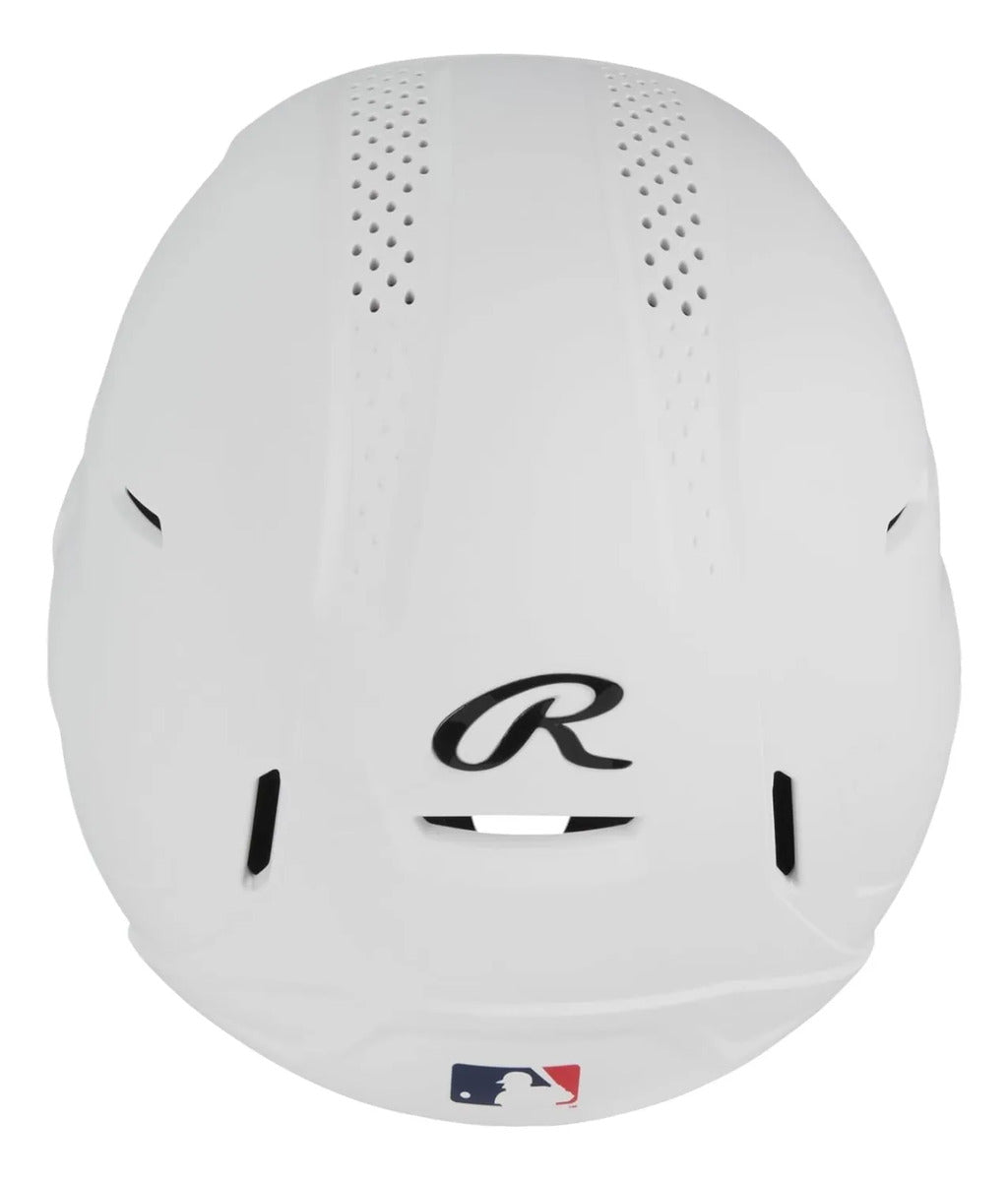 Casco Beisbol Rawlings Rx2 Blanco Senior C/protector