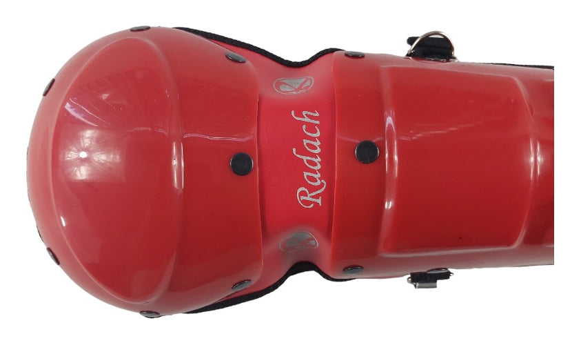 Espinilleras De Béisbol Infantil Color Rojo Radach