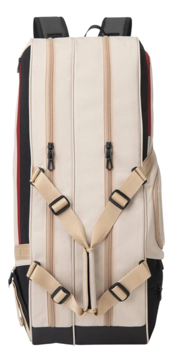 Raquetero Tenis Yonex Gearlogic Racquet Bag 6 Raquetas Beige
