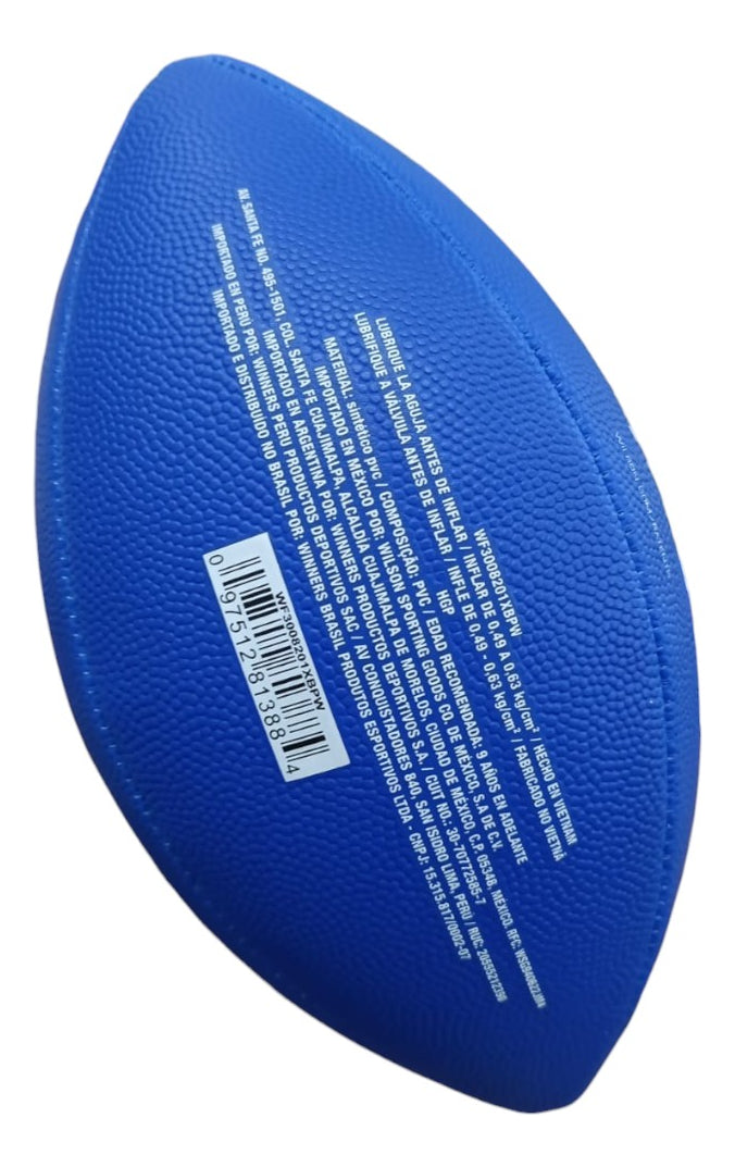 Balón De Futbol Americano Wilson Nfl Flag K2 Pee Wee Msi
