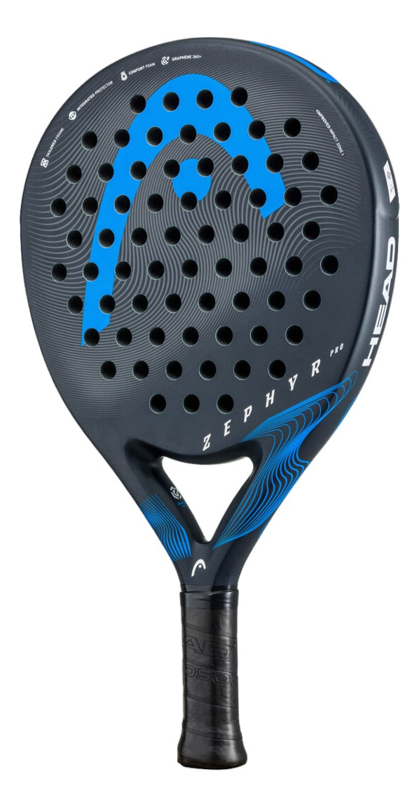 Pala De Padel Head Zephyr Pro 2023 365gr Black Blue