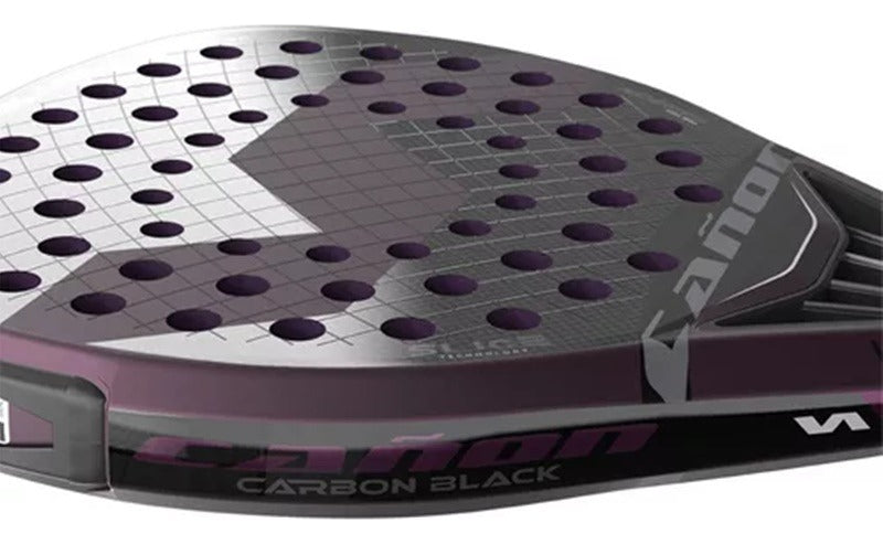 Paleta Varlion Padel Carbon Difusor Nucleo Eva Profesional Color Negro/violeta