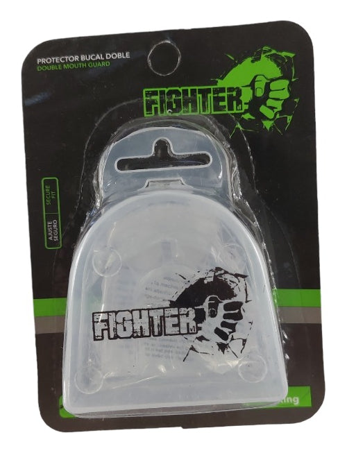 Bucal De Box Voit Fighter Doble Transparente