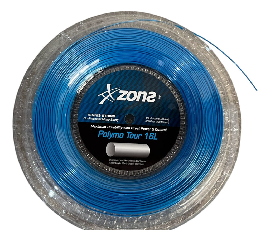 Rollo De Cuerda Para Raqueta Zons Polymo Tour Sky Blue 16l