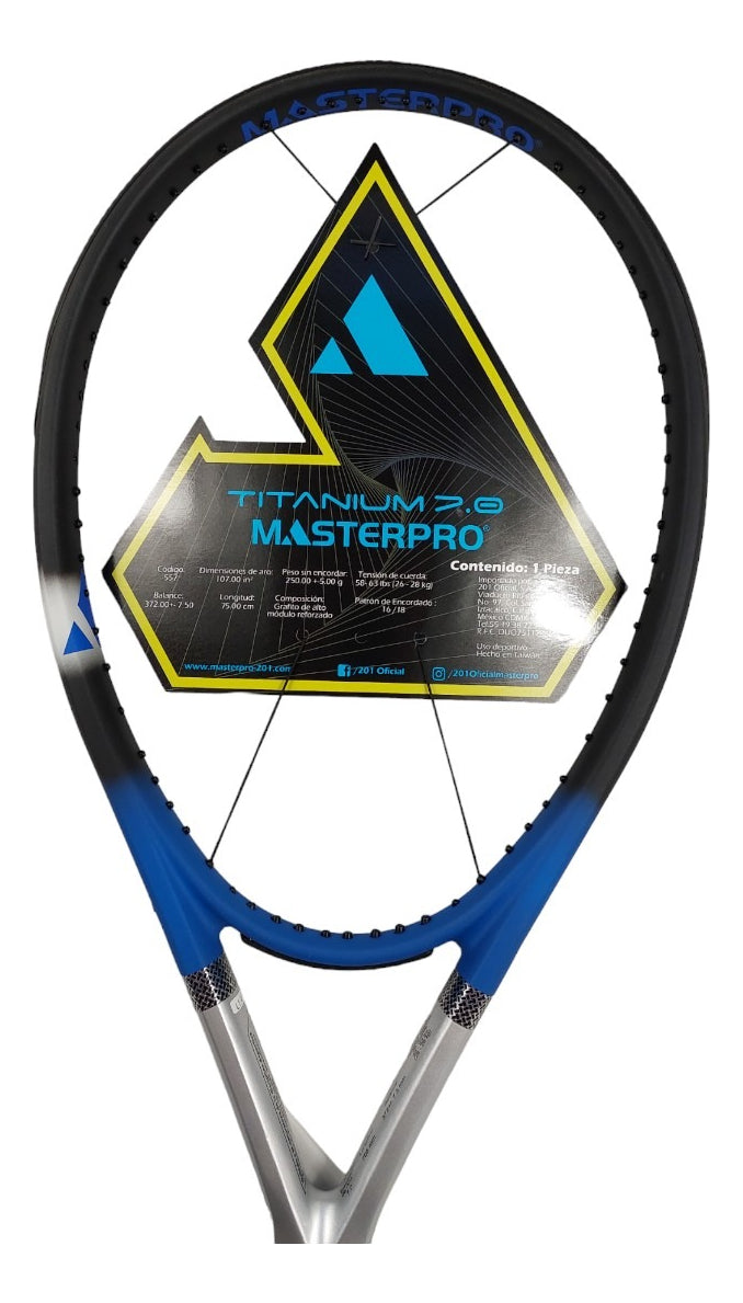 Raqueta Para Frontenis Master Pro 7.0 Clásica Titanium 1/8