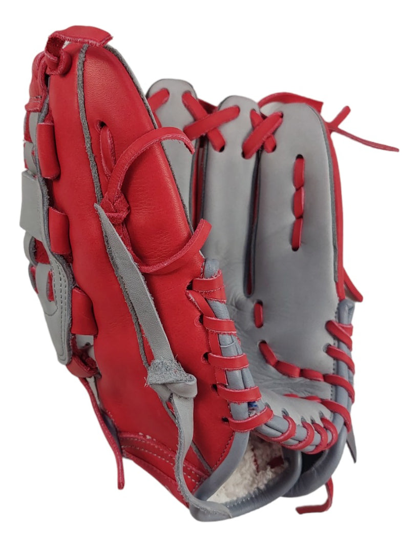 Guante De Beisbol Radach Pro Caja Cerrada 12.5in Rojo/gris