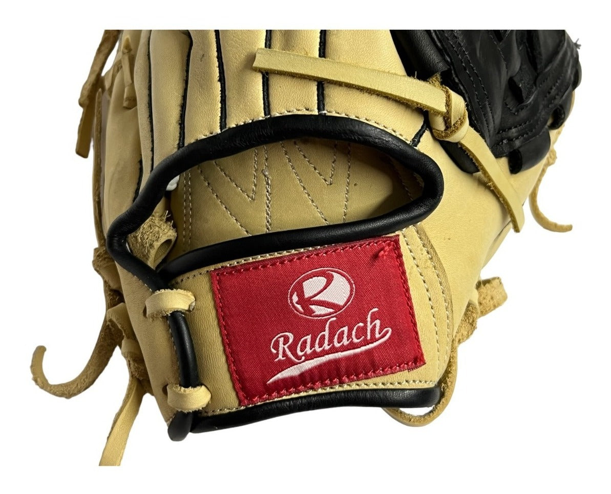 Guante De Beisbol Radach Pro Cuadro Pitcher 12in Bone Black