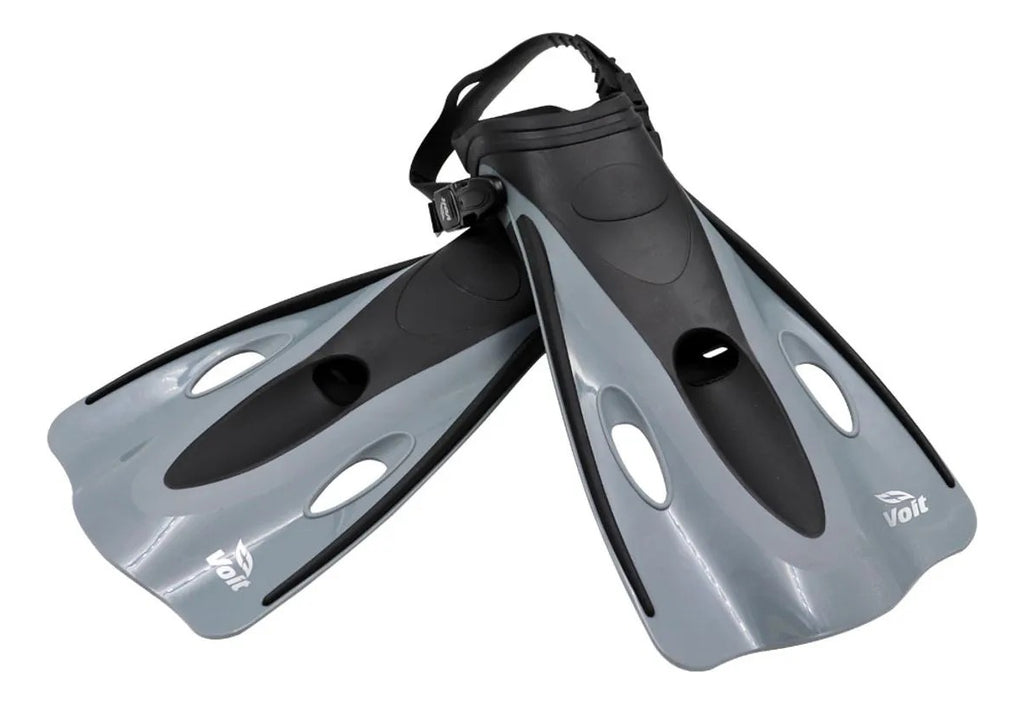 Aletas De Natación Ajustables Voit Para Niño L-xl Gris