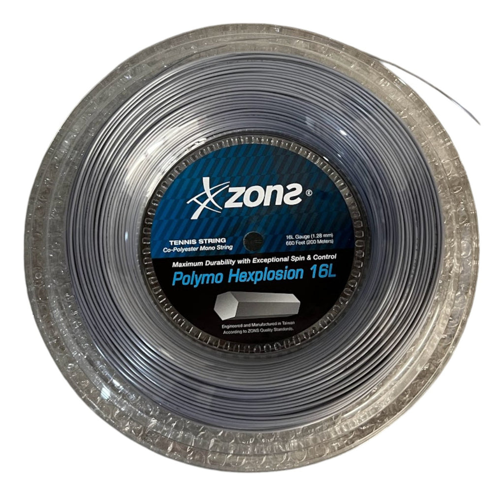 Rollo De Cuerda Zons Polymo Hexplosion Plateado 16l