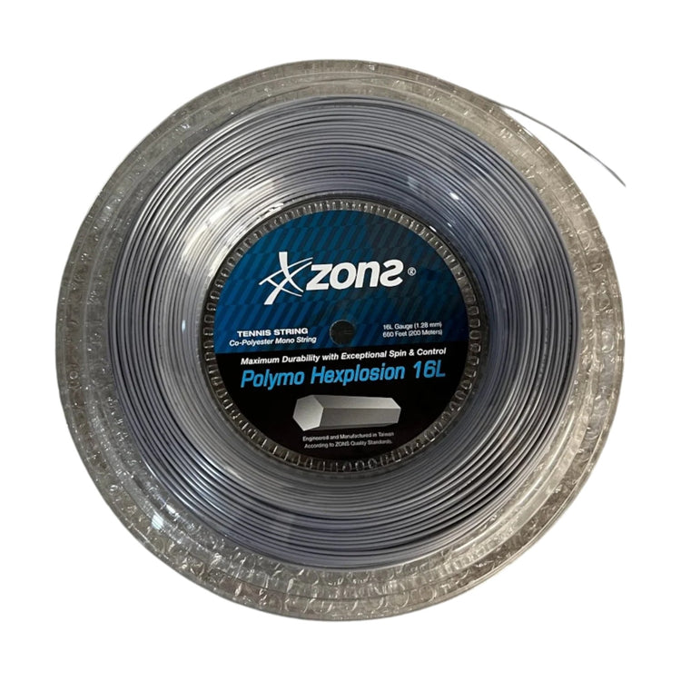 Rollo De Cuerda Zons Polymo Hexplosion Plateado 16l