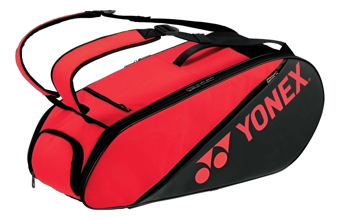 Raquetero Yonex Active 6r Black Red 2021 Tennis Badminton