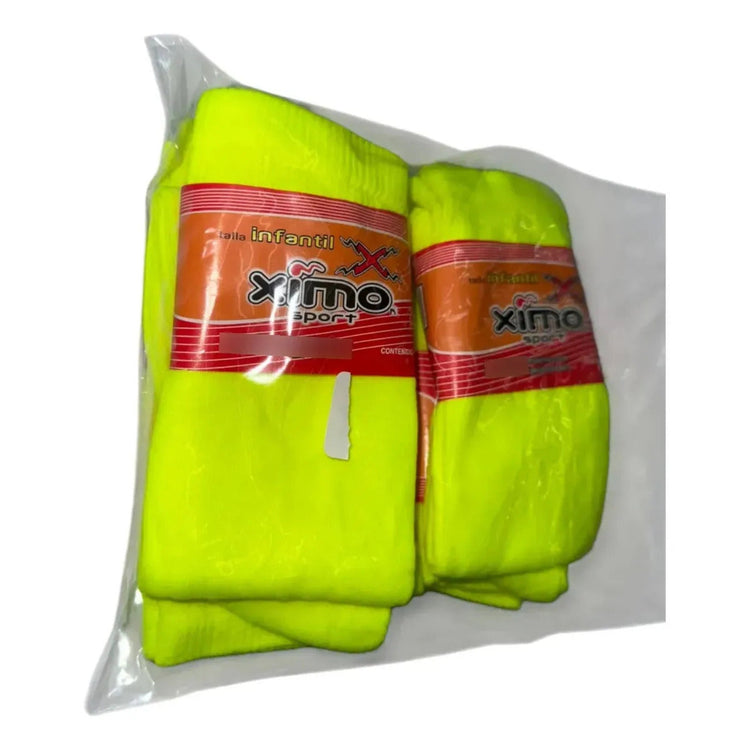 Pack 6 Pares Medias Deportivas Infantiles 7-9 Beisbol Neon Neon Infantil