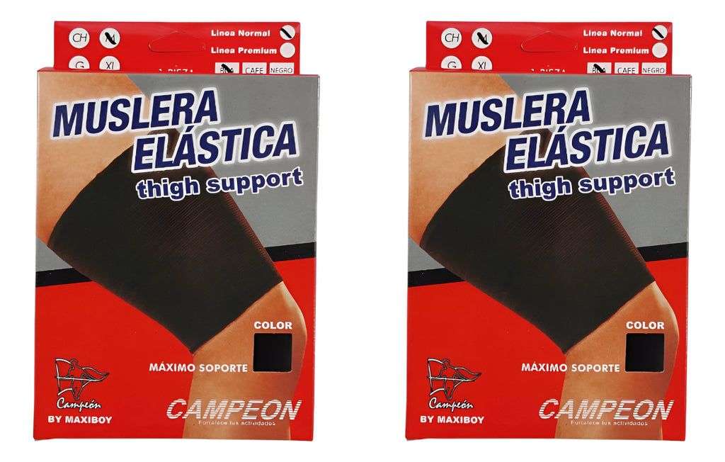 2- Pack Muslera Elástica Campeón Color Blanco