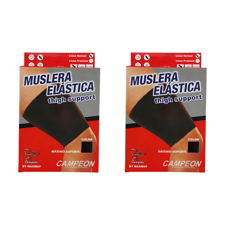 2- Pack Muslera Elástica Campeón Color Blanco