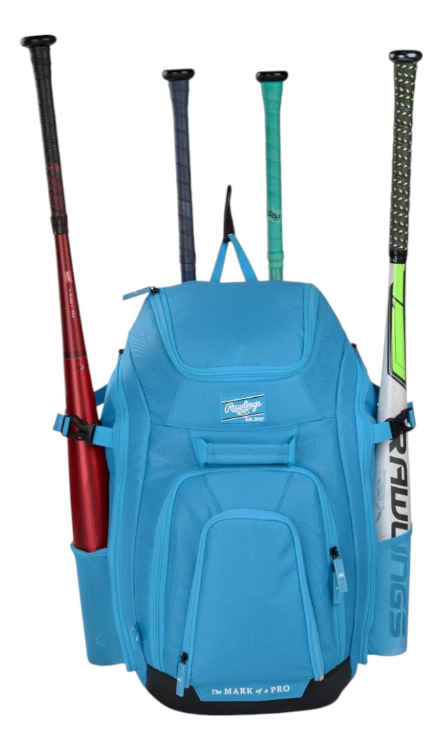Backpack De Béisbol Rawlings Legion 2 Players Columbia Blue