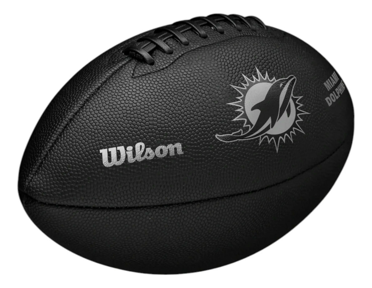 Balon De Futbol Americano Wilson Team Metallic Dolphins