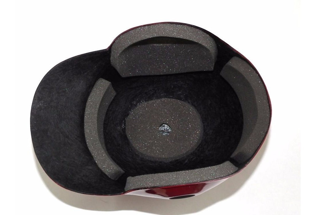 Casco Para Beisbol 2 Orejeras Fibra De Vidrio Rojo Mediano