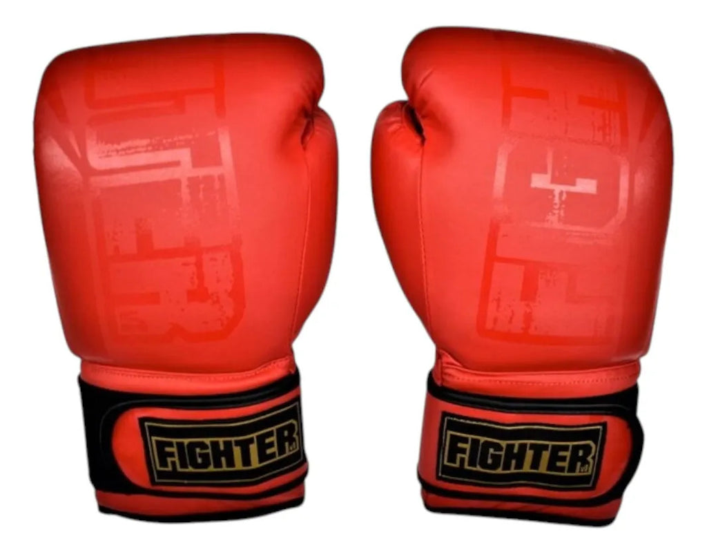 Guantes De Box Voit Fighter 14 Oz Rojo Entrenamiento