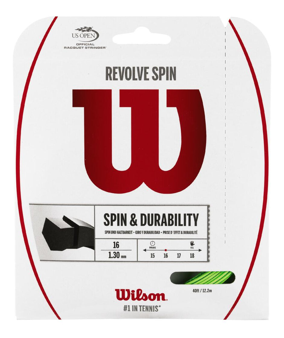 2 Pack Set De Cuerda Wilson Revolve Spin Verde 1.30mm 12.2m