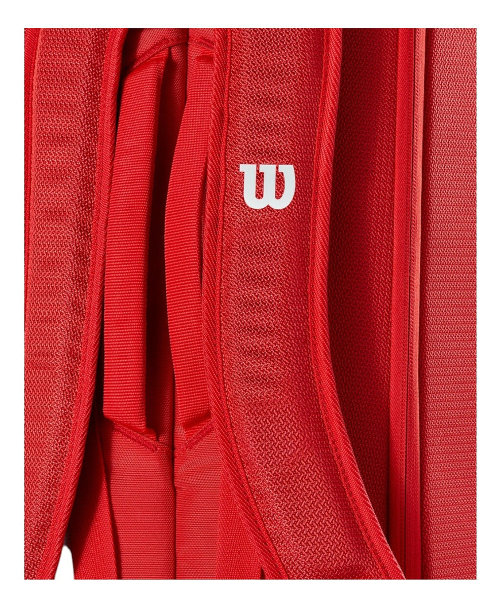 Raquetero Wilson Super Tour 6pk Rojo