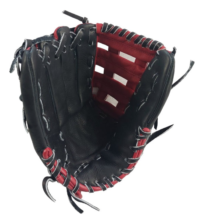 Guante De Beisbol Radach Rookie Zurdo 13in Rojo/ngo Caja H