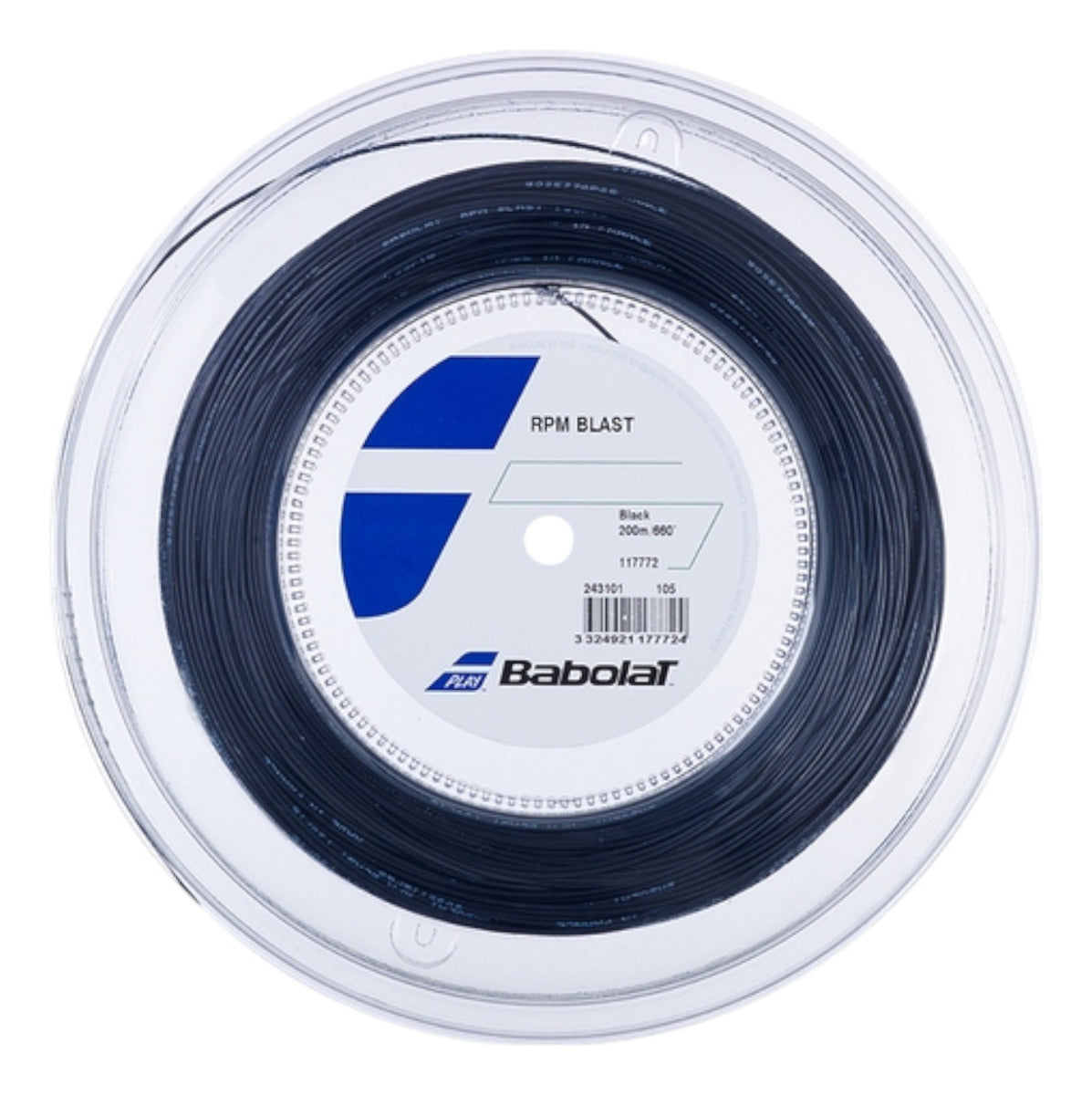 Rollo De Cuerda Para Raqueta Babolat Rpm Blast 1.30mm Negra