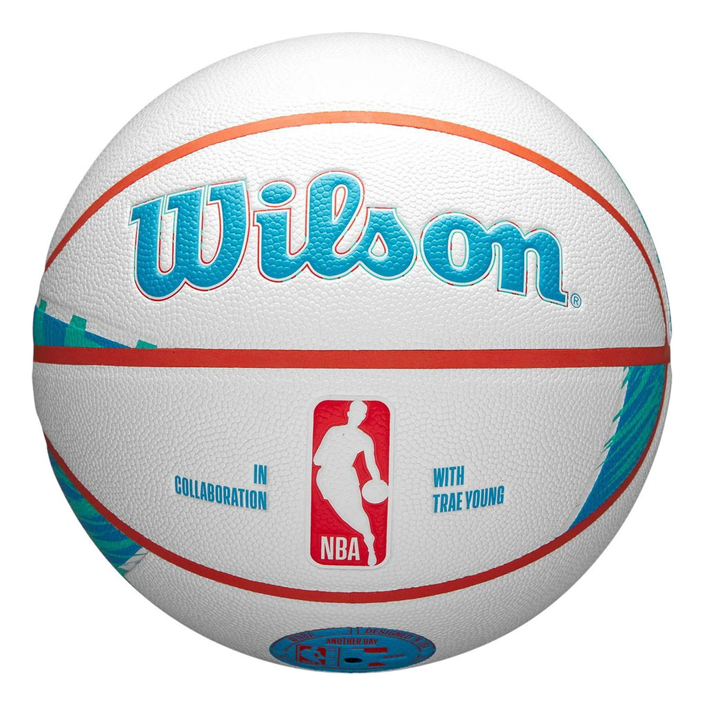 Balón De Basquetbol Wilson X Trae Young No. 7 Blanco