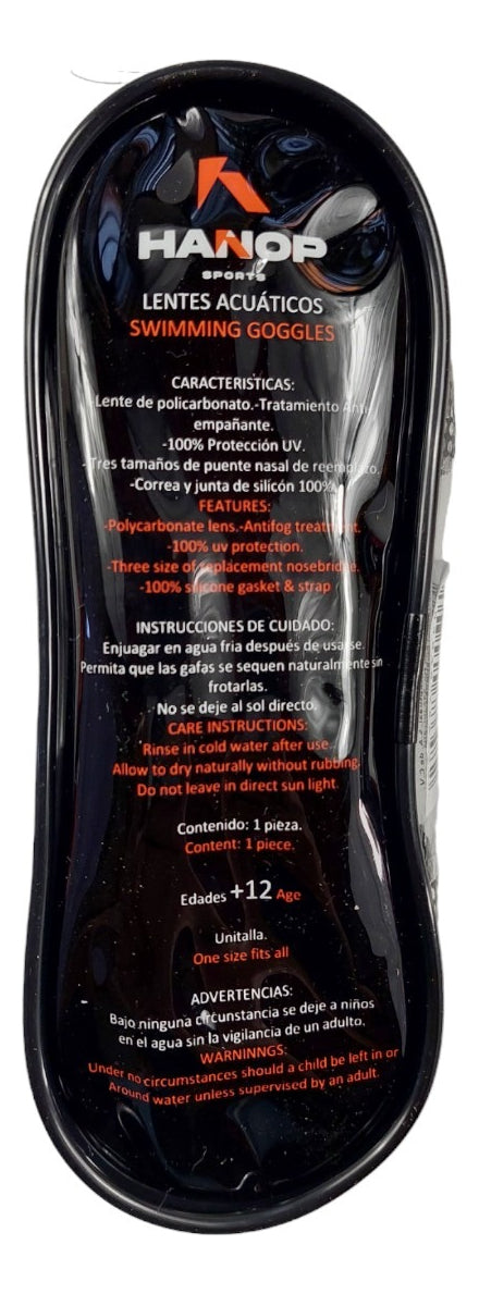 Goggle De Natación Hanop G828 Adulto Agua