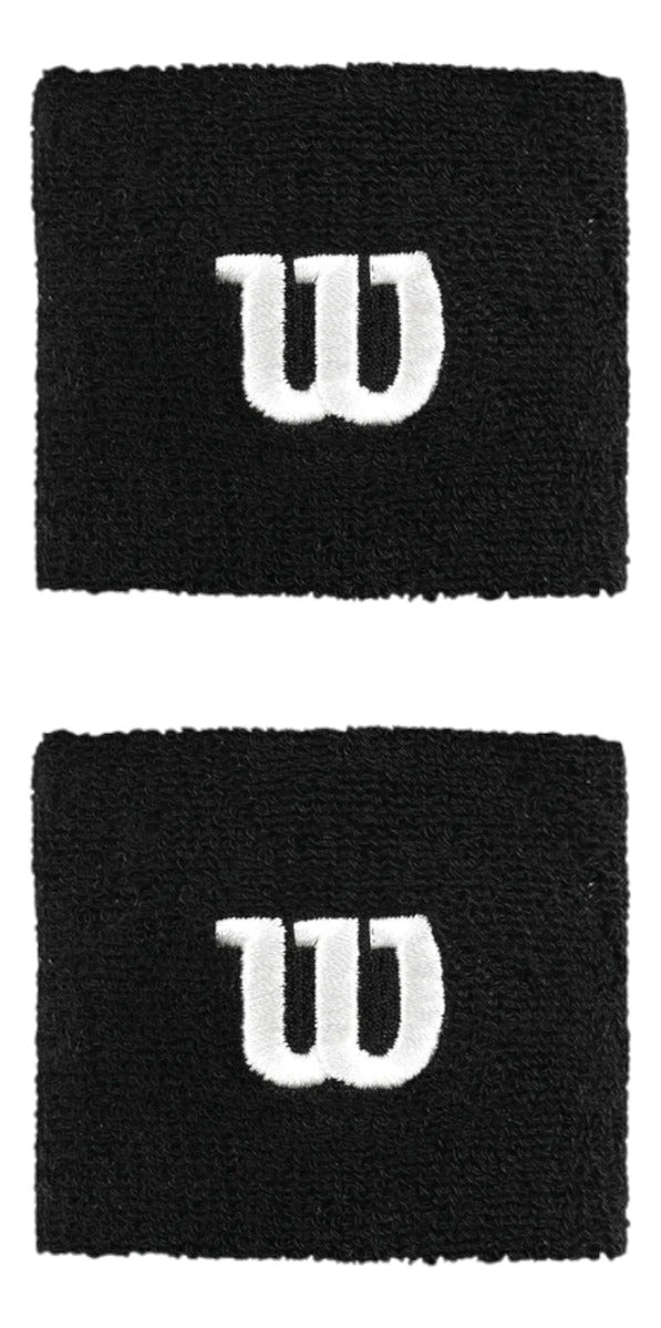 Muñequera Absorbente Wilson Negro C/2
