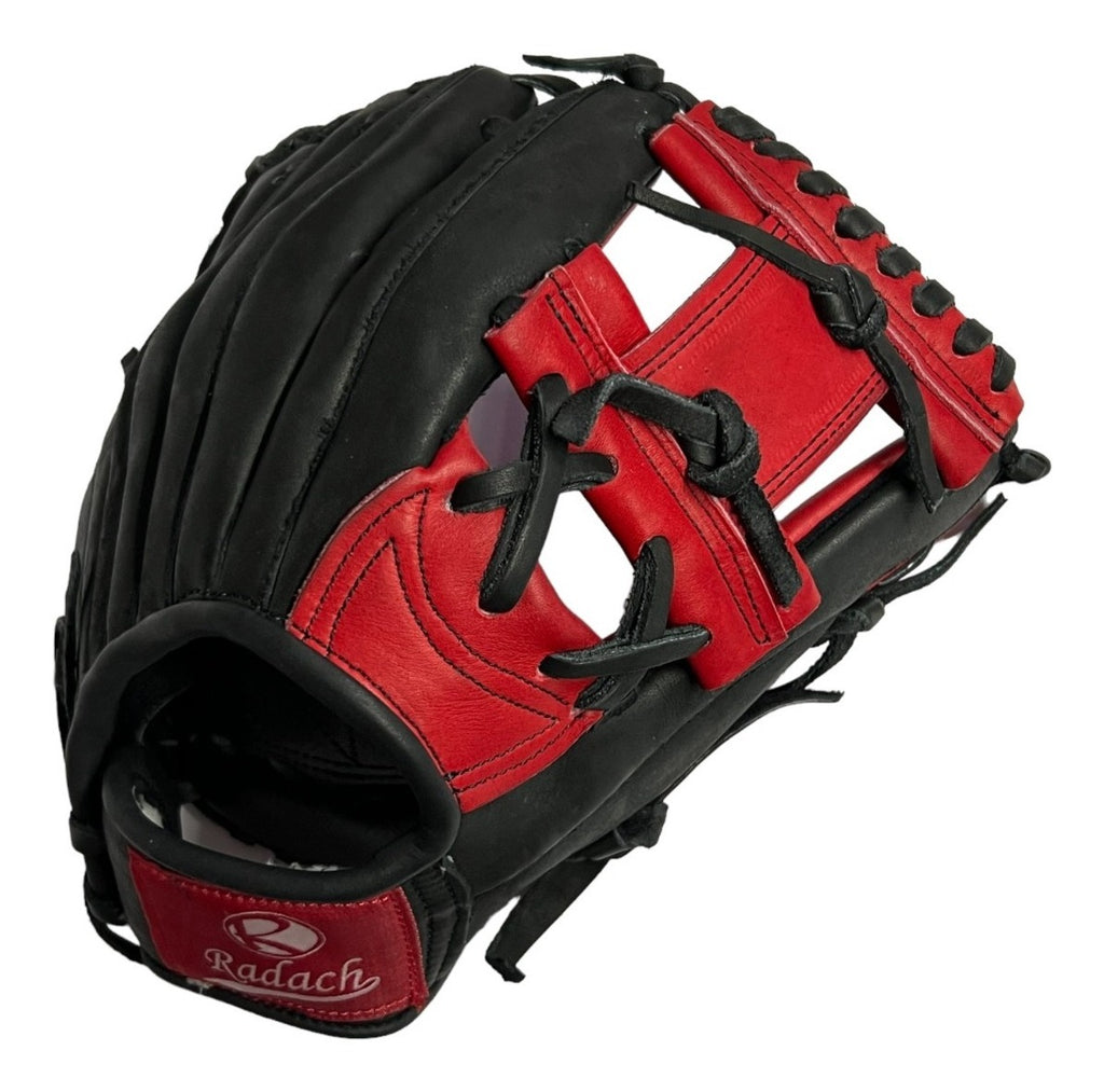 Guante De Beisbol Radach Pro Cuadro 11.75in Black Red Black