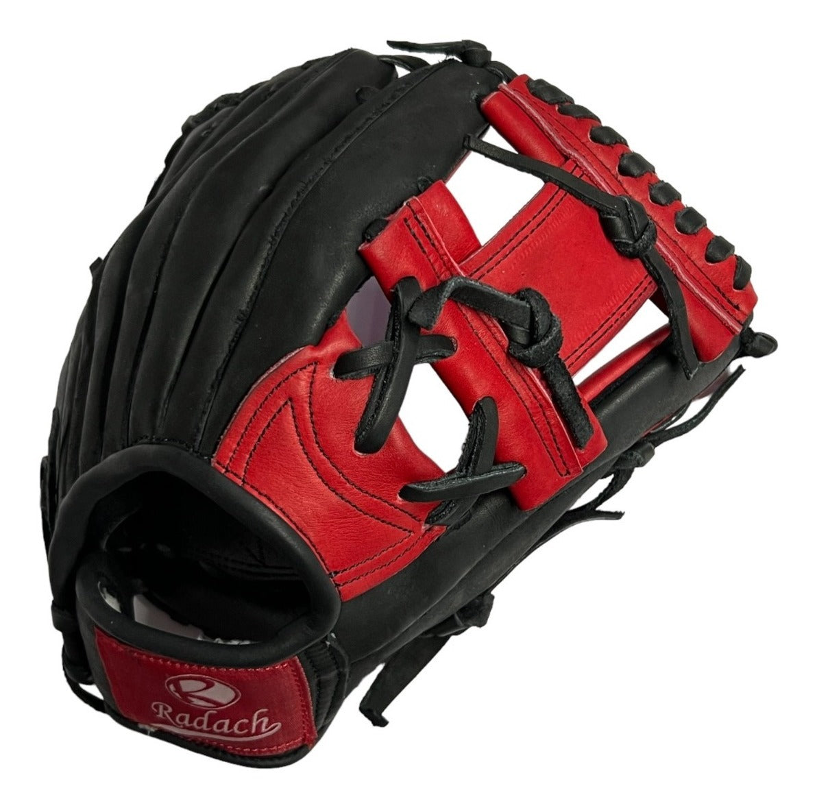Guante De Beisbol Radach Pro Cuadro 11.75in Black Red Black