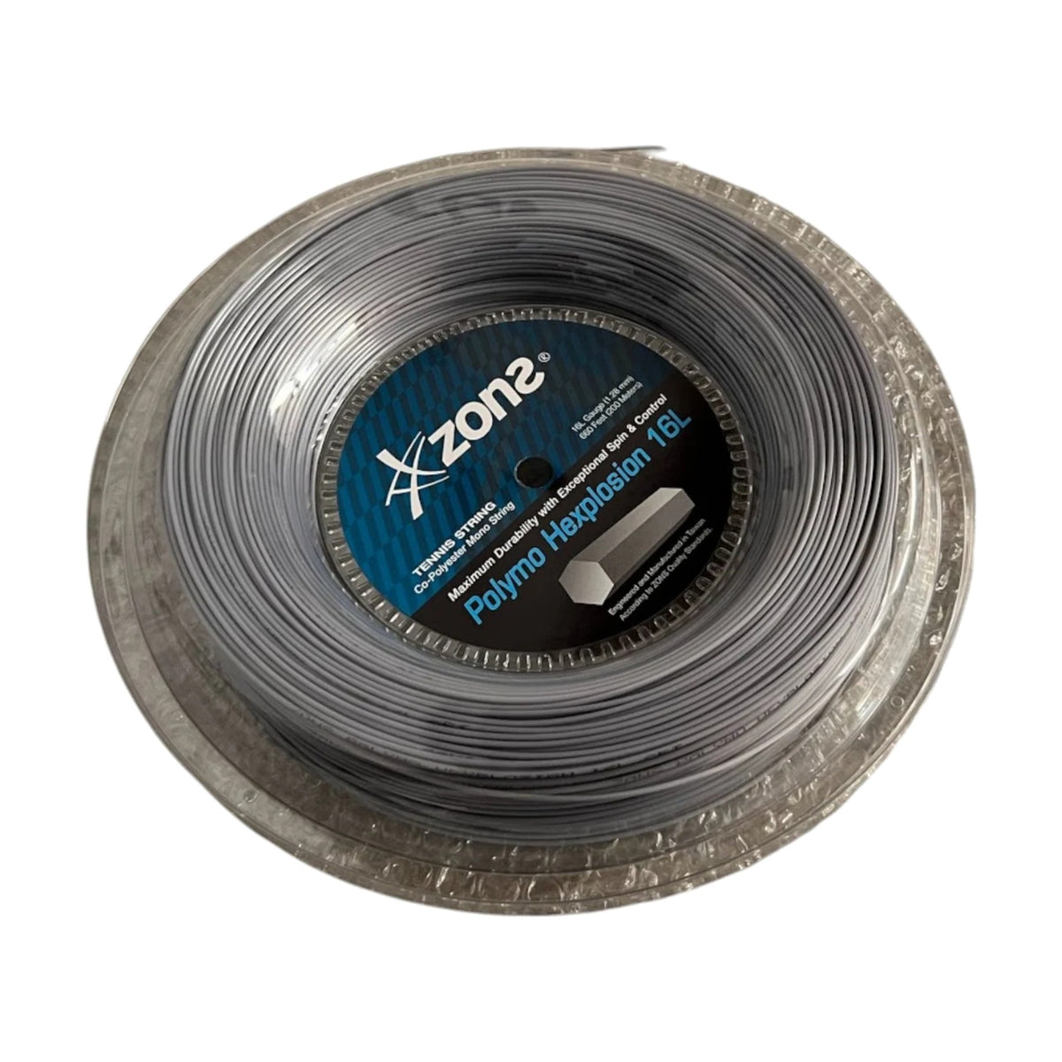 Rollo De Cuerda Zons Polymo Hexplosion Plateado 16l