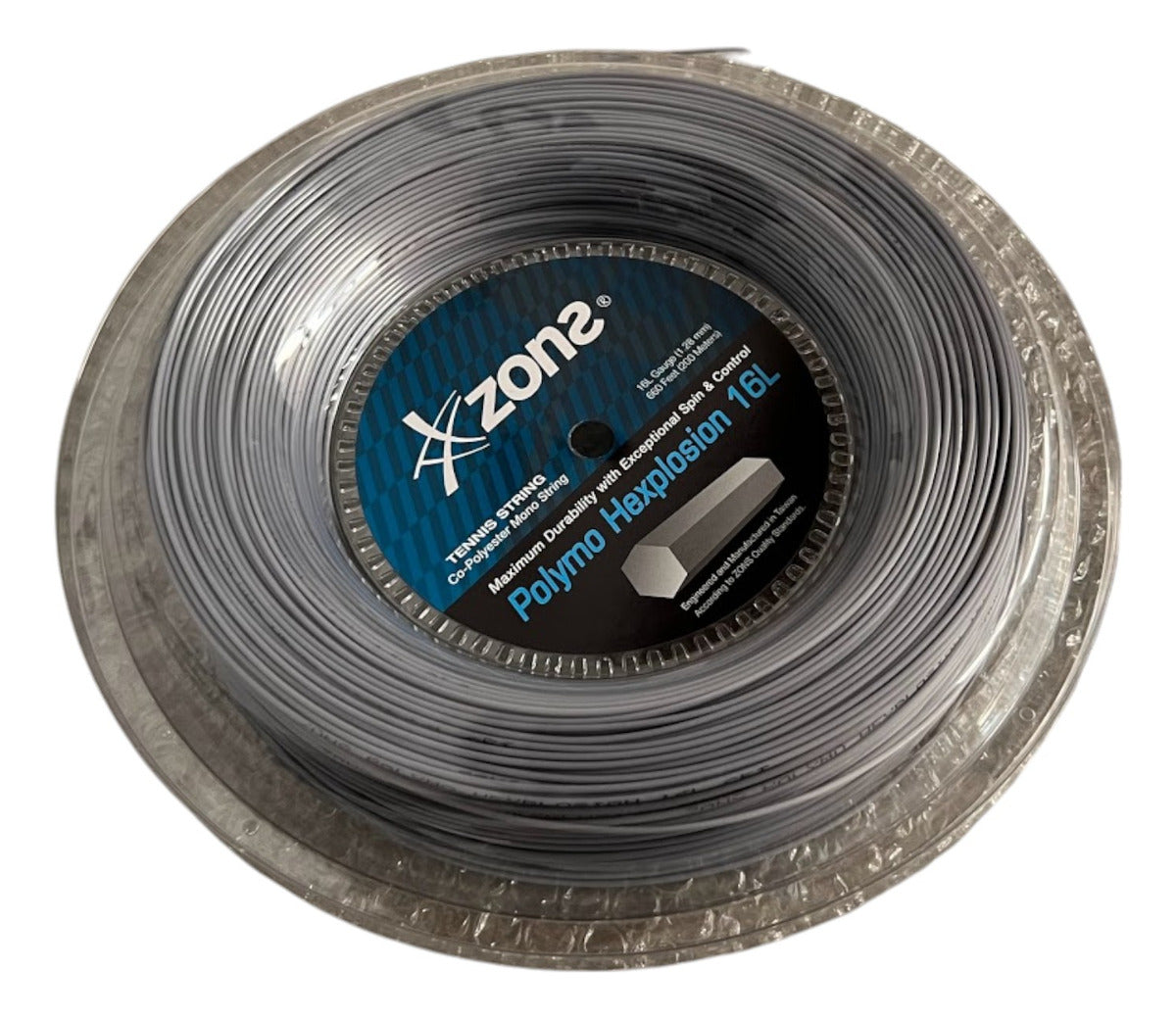 Rollo De Cuerda Zons Polymo Hexplosion Plateado 16l