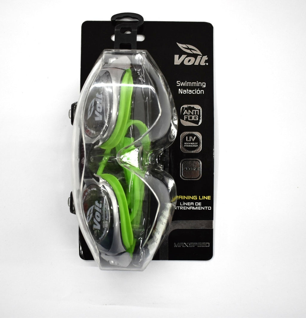Goggles Voit Max Speed Plateado Verde  Natacion