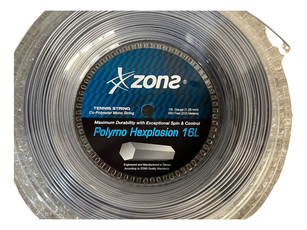 Rollo De Cuerda Zons Polymo Hexplosion Plateado 16l
