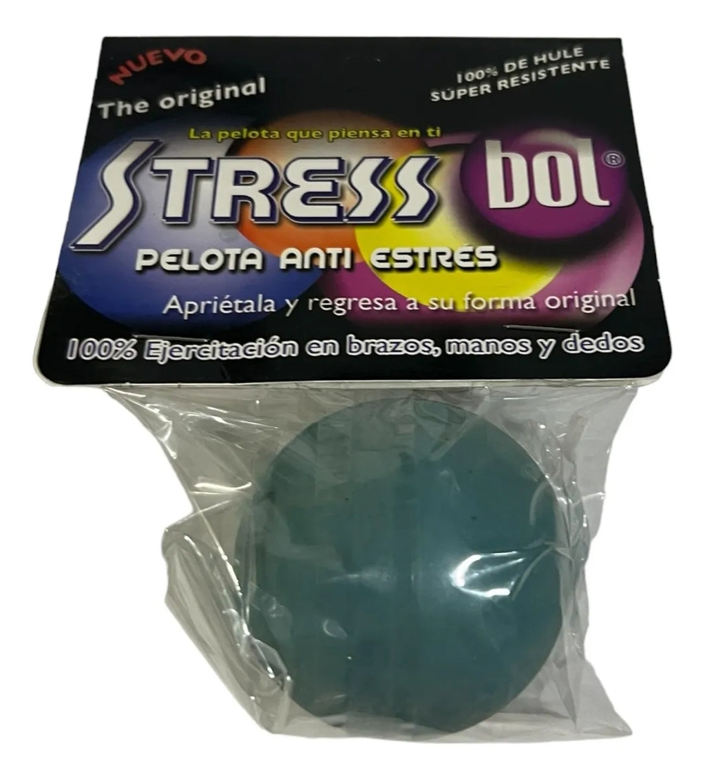 Stress Bol Azul Pelota De Ejercicio Y Relajación.