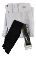 Pantalón Béisbol Radach Talla 32 Blanco Medias Cinto Negro