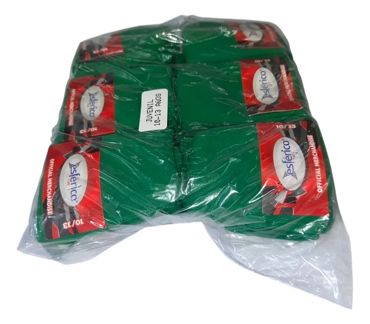Pack 12 Pares Medias Deportivas Juveniles 10-13 Verde