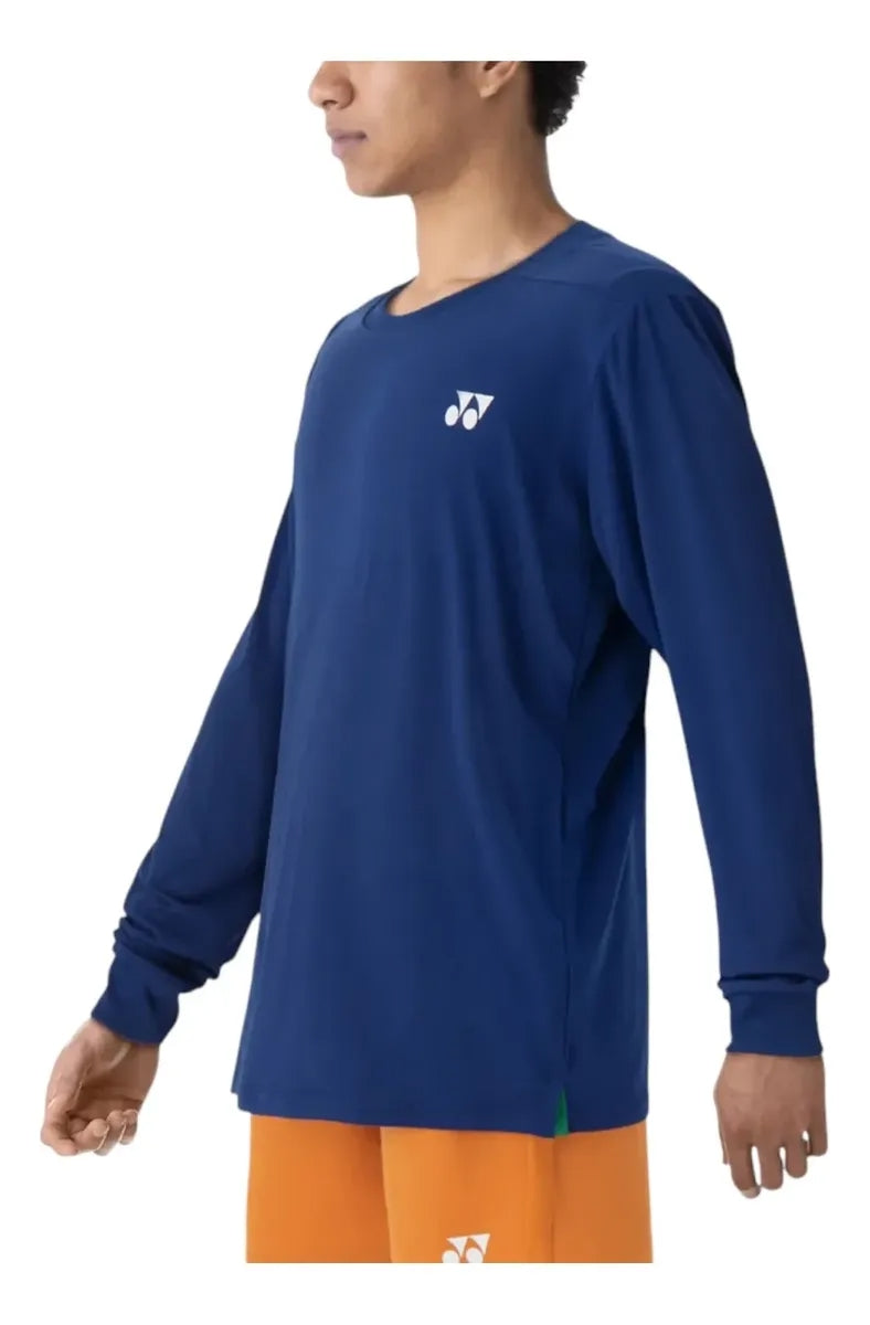 Playera Yonex 16623ex Manga Larga Azul Marino Uv