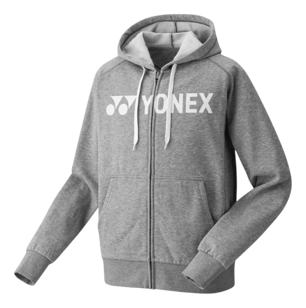 Sudadera Yonex Ym0018ex Hombre Gris Full Zip Capucha