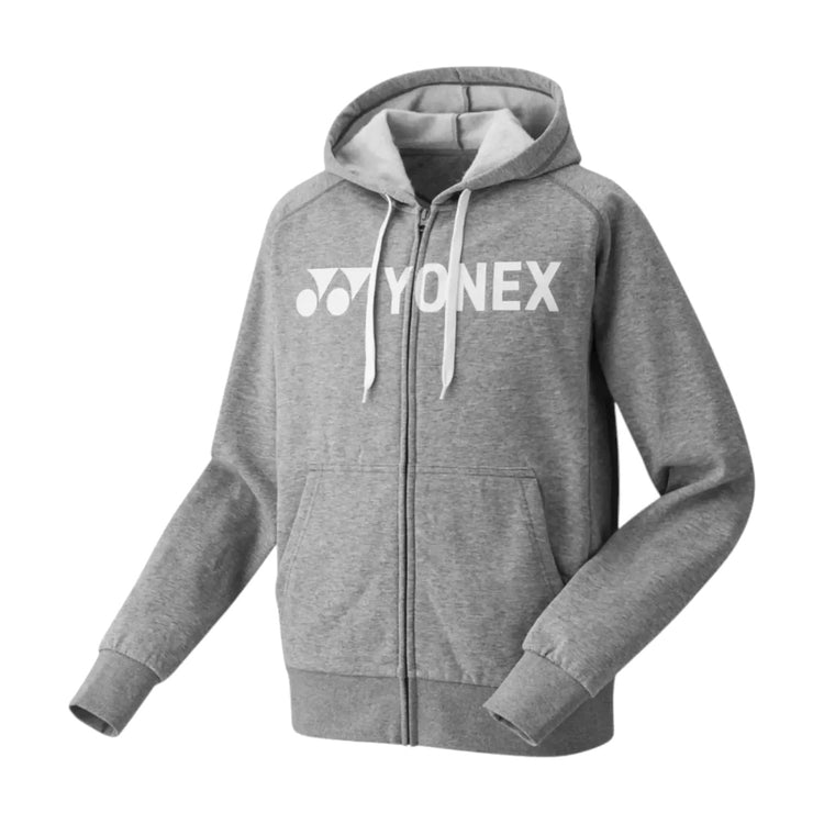 Sudadera Yonex Ym0018ex Hombre Gris Full Zip Capucha