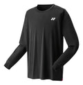 Playera Yonex 16623ex Manga Larga Negra Tenis Uv