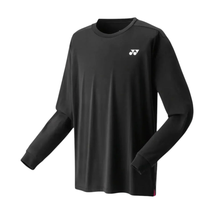 Playera Yonex 16623ex Manga Larga Negra Tenis Uv